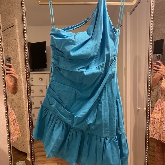 Kendall Lane turquoise mini dress - Picture 3 of 4